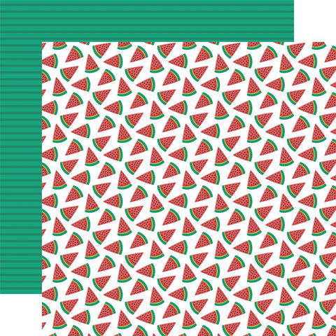 Sunny Days Ahead - Echo Park - Double-Sided Cardstock 12"X12" - Wonderful Watermelons