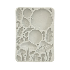 Golden Harmony - Stamperia - A5 Silicone Mould - Wood & Mushrooms (7781)