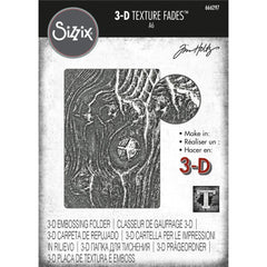 Sizzix/Tim Holtz - 3D Texture Fades Embossing Folder - Woodgrain