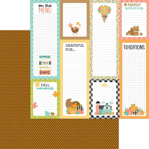 Farmhouse - Doodlebug Designs - Double-Sided Cardstock 12"X12" - Woodland Berries