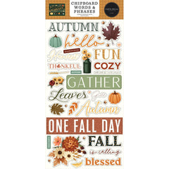Harvest - Carta Bella - Chipboard 6"X13" - Words & Phrases