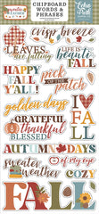 Sweater Weather - Echo Park - Chipboard 6"X13" - Words & Phrases