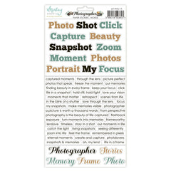 Photographer - Mintay Papers - 6"x12" Paper Stickers - Words