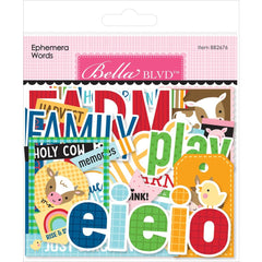 EIEIO - Bella Blvd - Cardstock Ephemera - Words