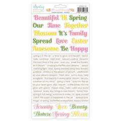 Blossom Serenity - Mintay Papers - 6"x12" Paper Stickers - Words