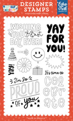 Hip Hip Hooray - Echo Park - Clear Stamp - Yay For You