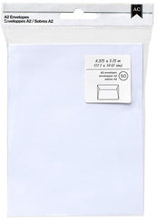 American Crafts - A2 Envelopes - White (50pc) (5771)