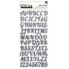 Cedar House - American Crafts - Thickers Stickers 175/Pkg - Alpha (3377)