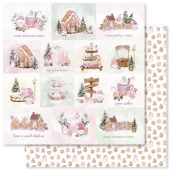 Sweet Christmas Treats - Paper Rose - 12"x12" Double-sided Patterned Paper - Paper A