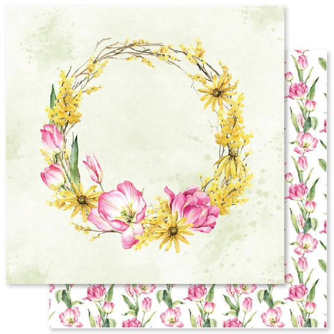 Garden of Hope - Paper Rose - 12"x12" Patterned Paper - Paper B