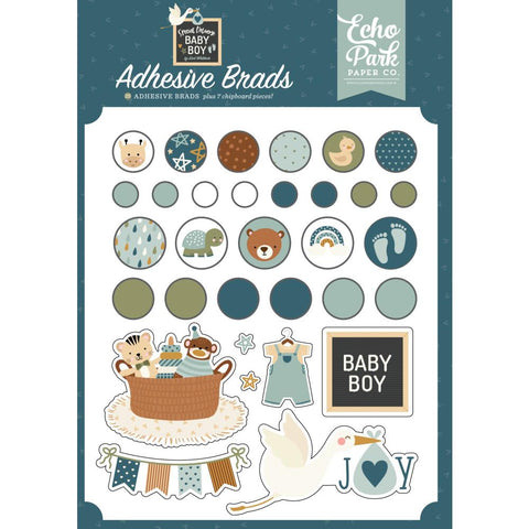 Special Delivery BABY BOY - Echo Park - Decorative Brads