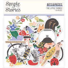 The Little Things - Simple Stories - Bits & Pieces Die-Cuts 45/Pkg