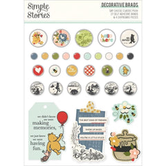 Say Cheese Classic Pooh - Simple Stories - Decorative Brads