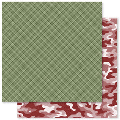 Mountain Trek - Paper Rose - 12"x12" Patterned Paper - Basics Paper E