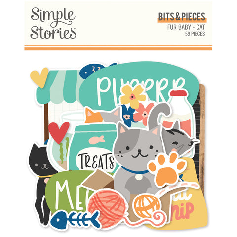 Fur Baby Cat - Simple Stories - Bits & Pieces 59/pkg