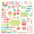 Birthday Sparkle - PhotoPlay - Cardstock Stickers 12"X12" - Card Kit Stickers (4545)