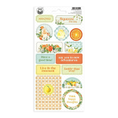 Fresh Lemonade - P13 - Chipboard Stickers 4.1"X8.7" -  #02(2012)