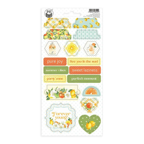Fresh Lemonade - P13 - Chipboard Stickers 4.1"X8.7" -  #03 (2029)