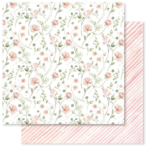 Spring Memories - Paper Rose - 12"x12" Patterned Paper - Paper D