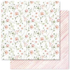 Spring Memories - Paper Rose - 12"x12" Patterned Paper - Paper D