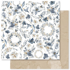 Morning Memories - Paper Rose - 12X12 Patterned Paper - Paper D