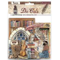 Vintage Library  - Stamperia - Die-Cuts (7072)