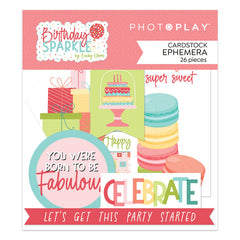 Birthday Sparkle - PhotoPlay - Ephemera Cardstock Die-Cuts