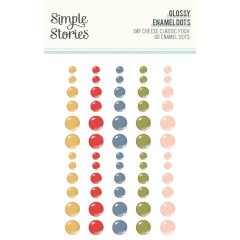 Say Cheese Classic Pooh - Simple Stories - Glossy Enamel Dots