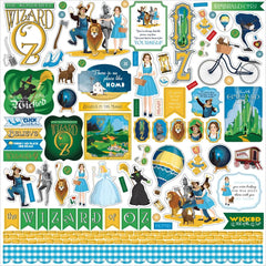 Wizard Of Oz - Carta Bella - Cardstock Stickers 12'X12" - Elements