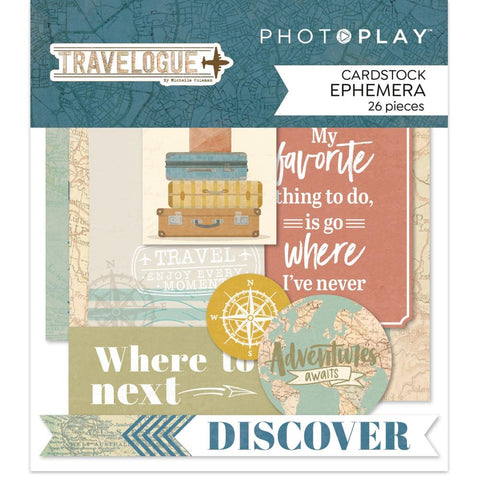 Travelogue - PhotoPlay - Ephemera Cardstock Die-Cuts
