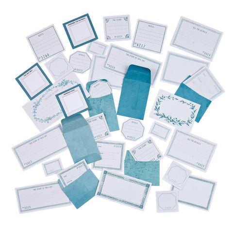 Color Swatch: Ocean - 49 & Market - Envelope Bits (1336)