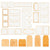 Color Swatch: Peach - 49 & Market - Envelope Bits (4999)