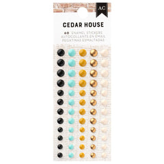 Cedar House - American Crafts - Enamel Dots 60/Pkg (3698)