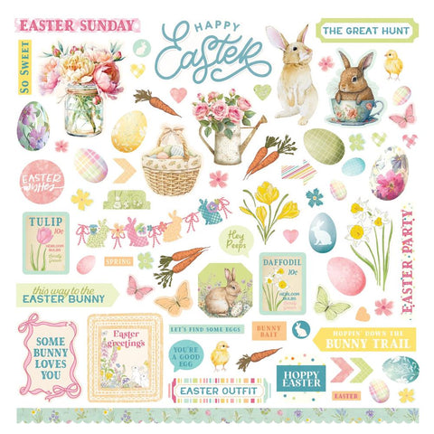 Easter Sunday - PhotoPlay - Cardstock Stickers 12"X12" - Elements
