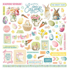 Easter Sunday - PhotoPlay - Cardstock Stickers 12"X12" - Elements