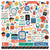 Hip Hip Hooray - Echo Park - Cardstock Sticker Sheet - Elements