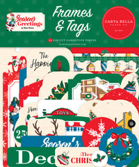 Season's Greetings - Carta Bella - Ephemera 34/pkg - Frames & Tags