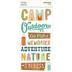 Trail Mix - Simple Stories -  Foam Stickers 18/Pkg