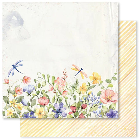 Spring Memories - Paper Rose - 12"x12" Patterned Paper - Paper F