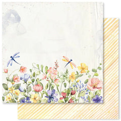 Spring Memories - Paper Rose - 12"x12" Patterned Paper - Paper F