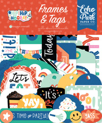 Hip Hip Hooray - Echo Park - Ephemera - Frames & Tags