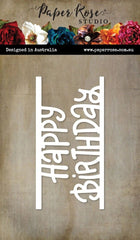 Paper Rose - Die  - Happy Birthday Border (2629)
