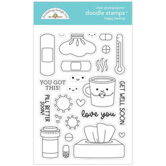 Happy Healing - Doodlebug  - Clear Doodle Stamps - Happy Healing