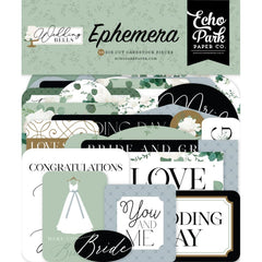 Wedding Bells - Echo Park - Cardstock Ephemera 34/pkg - Icons