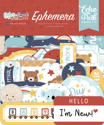 Baby on Board BOY - Echo Park - Ephemera - Icons