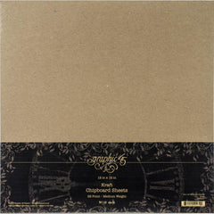 Graphic 45 -  Staples Chipboard 12"X12" 10/Pkg - Kraft (0399)