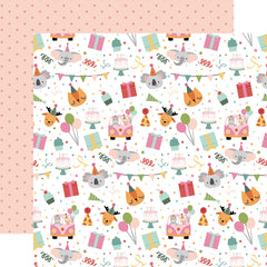 A Birthday Wish (GIRL) - Echo Park - Double-Sided Cardstock 12"X12" - Let's Party