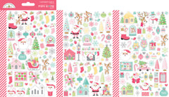 Tinsel Time - Doodlebug - Cardstock Stickers - Mini Icons