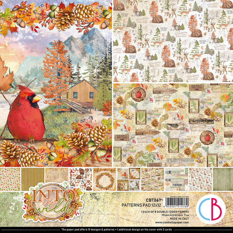 Into the Wild  - Ciao Bella - 12X12 Paper Pad - Patterns (4780)