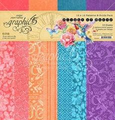 Flight Of Fancy - Graphic45 - 12"x12" Collection Pack - Patterns & Solids